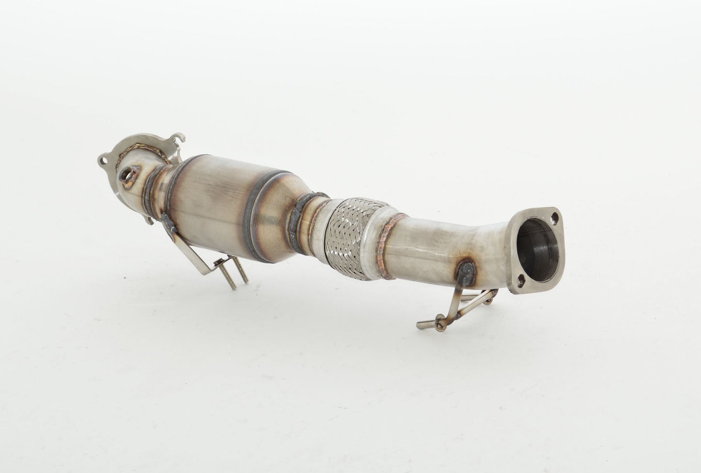 FMS 76mm Downpipe mit 200 Zellen HJS Sport-Kat. Edelstahl