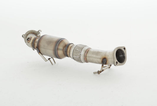 FMS 76mm Downpipe mit 200 Zellen HJS Sport-Kat. Edelstahl
