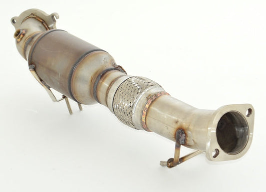 FMS 76mm Downpipe mit 200 Zellen HJS Sport-Kat. Edelstahl