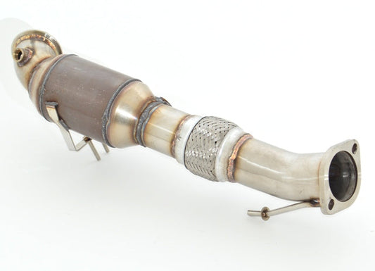 FMS 76mm Downpipe mit 200 Zellen HJS Sport-Kat. Ford Focus III DYB ST und Turnier DYB ST