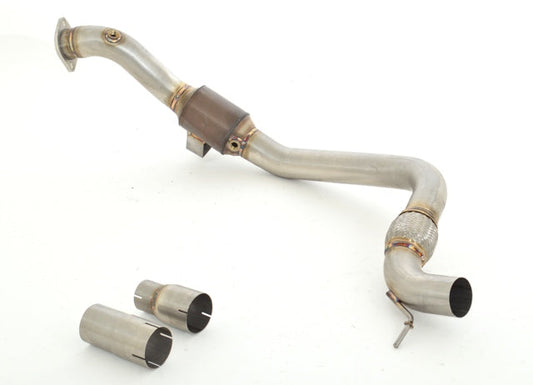 FMS 76mm Downpipe mit 200 Zellen HJS Sport-Kat. Ford Mustang Coupe und Cabrio