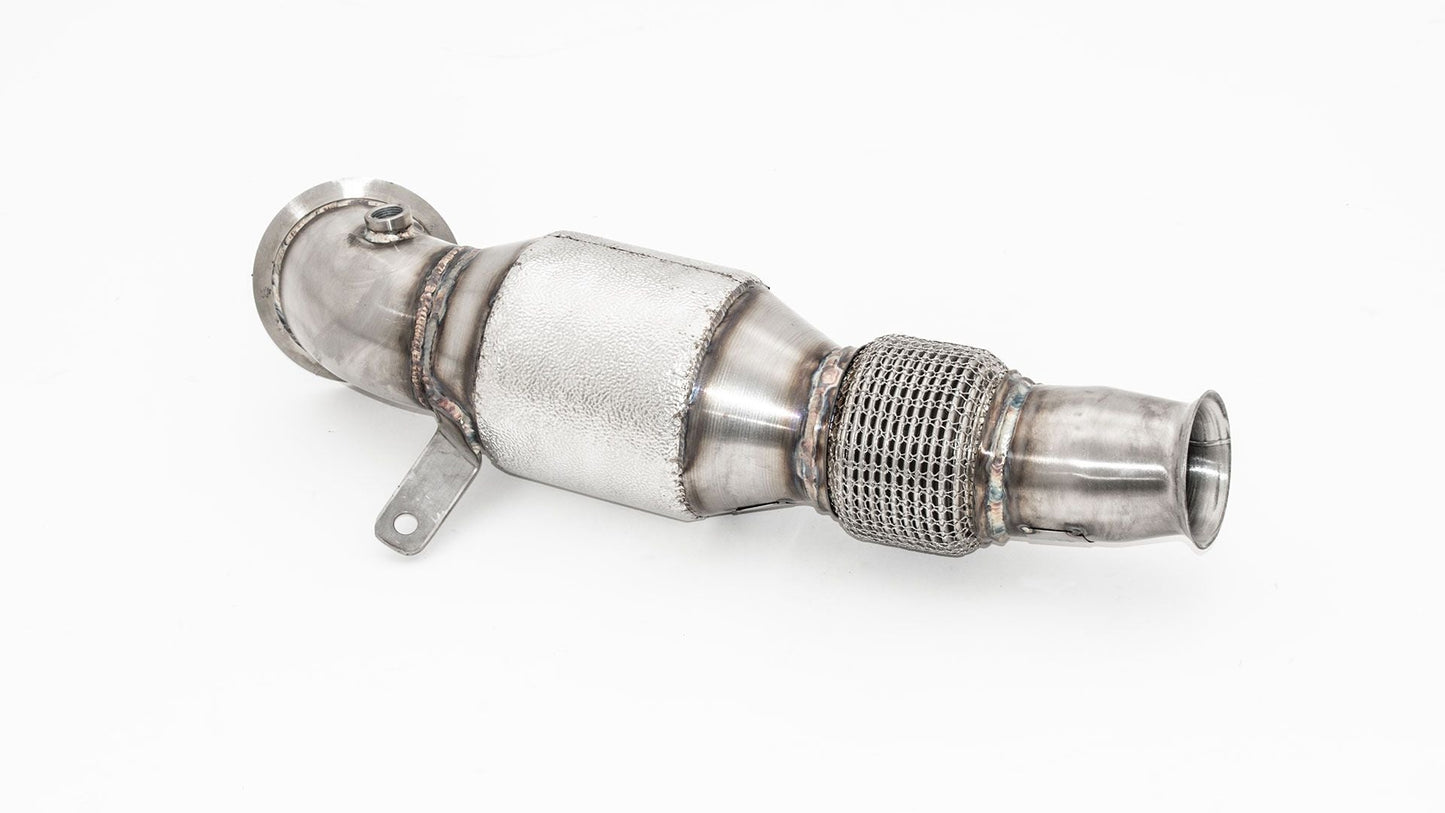 Friedrich Motorsport 76mm Downpipe mit 200 Zellen Sport-Kat. Edelstahl