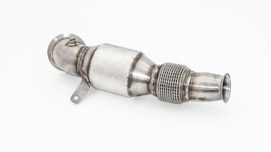 Friedrich Motorsport 76mm Downpipe mit 200 Zellen Sport-Kat. Edelstahl