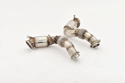 FMS 70mm Downpipe-Satz mit 200 Zellen Sport-Kat. BMW X6 M