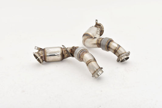 FMS 70mm Downpipe-Satz mit 200 Zellen Sport-Kat. BMW X6 M