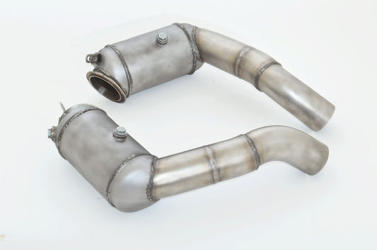 Friedrich Motorsport 76mm Downpipe-Satz mit 200 Zellen Sport-Kat. Edelstahl