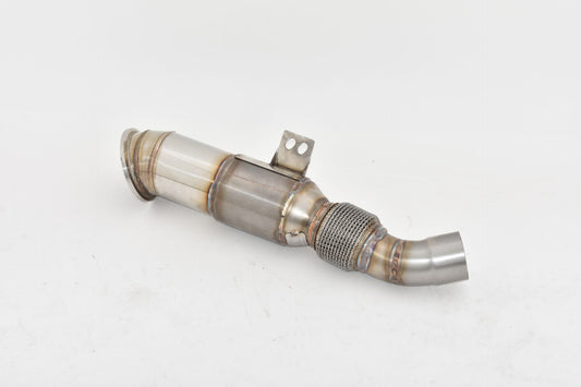 FMS 114>>>76mm Downpipe mit 200 Zellen HJS Sport-Kat. Edelstahl