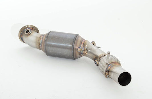 FMS 76mm Downpipe mit 200 Zellen HJS Sport-Kat. Edelstahl
