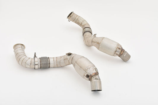 Friedrich Motorsport 76mm Downpipe-Satz mit 200 Zellen Sport-Kat. Edelstahl