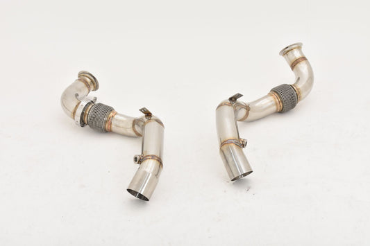FMS 76mm Downpipe-Satz Edelstahl
