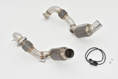 Friedrich Motorsport 76mm Downpipe-Satz mit 200 Zellen Sport-Kat. Edelstahl