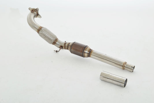 Friedrich Motorsport 76mm Downpipe mit 200 Zellen Sport-Kat. Edelstahl