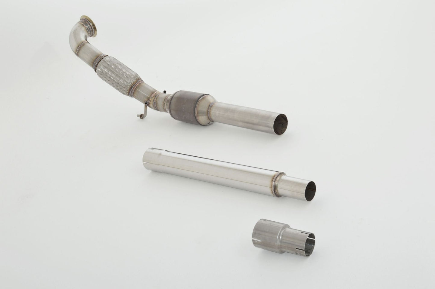 Friedrich Motorsport 76mm Downpipe mit 200 Zellen Sport-Kat. Edelstahl