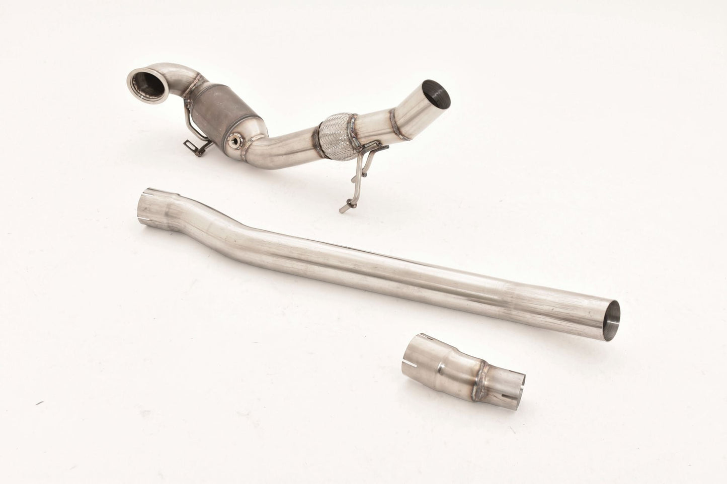FMS 76mm Downpipe mit 200 Zellen HJS Sport-Kat. Edelstahl