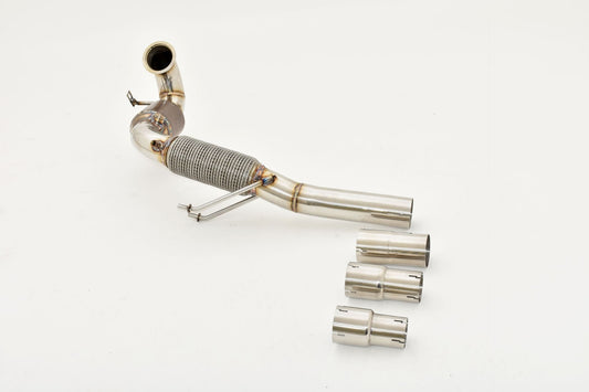 Friedrich Motorsport 76mm Downpipe mit 200 Zellen Sport-Kat. VW Golf VII GTI Performance und TCR