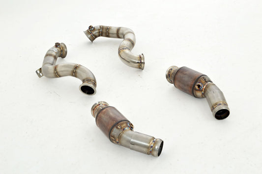 Friedrich Motorsport 2x76mm Downpipe mit 200 Zellen Sport-Kat. Mercedes S/W205 C63 / C63 S AMG