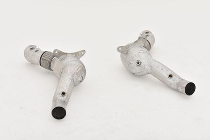 FMS 2x70mm Downpipe mit 200 Zellen HJS Sport-Kat. Edelstahl