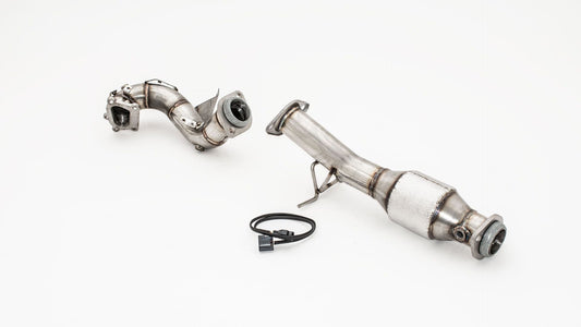 Friedrich Motorsport 76mm Downpipe mit 200 Zellen Sport-Kat. Mazda 3 MPS