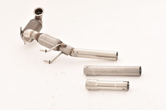 FMS 63.5mm Downpipe mit HJS Sport-Kat. Edelstahl