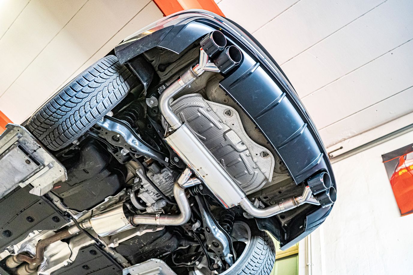 Friedrich Motorsport 76mm Duplex-Anlage Audi A3 8V Limousine Quattro