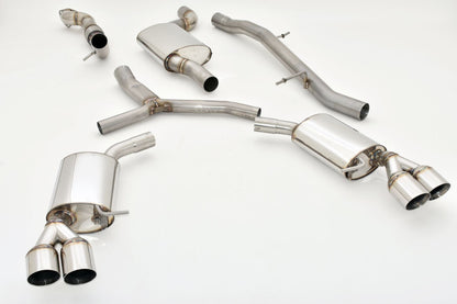 Friedrich Motorsport 76mm Duplex-Anlage Audi A4 B9 (B8/8W) Limousine und Avant Quattro