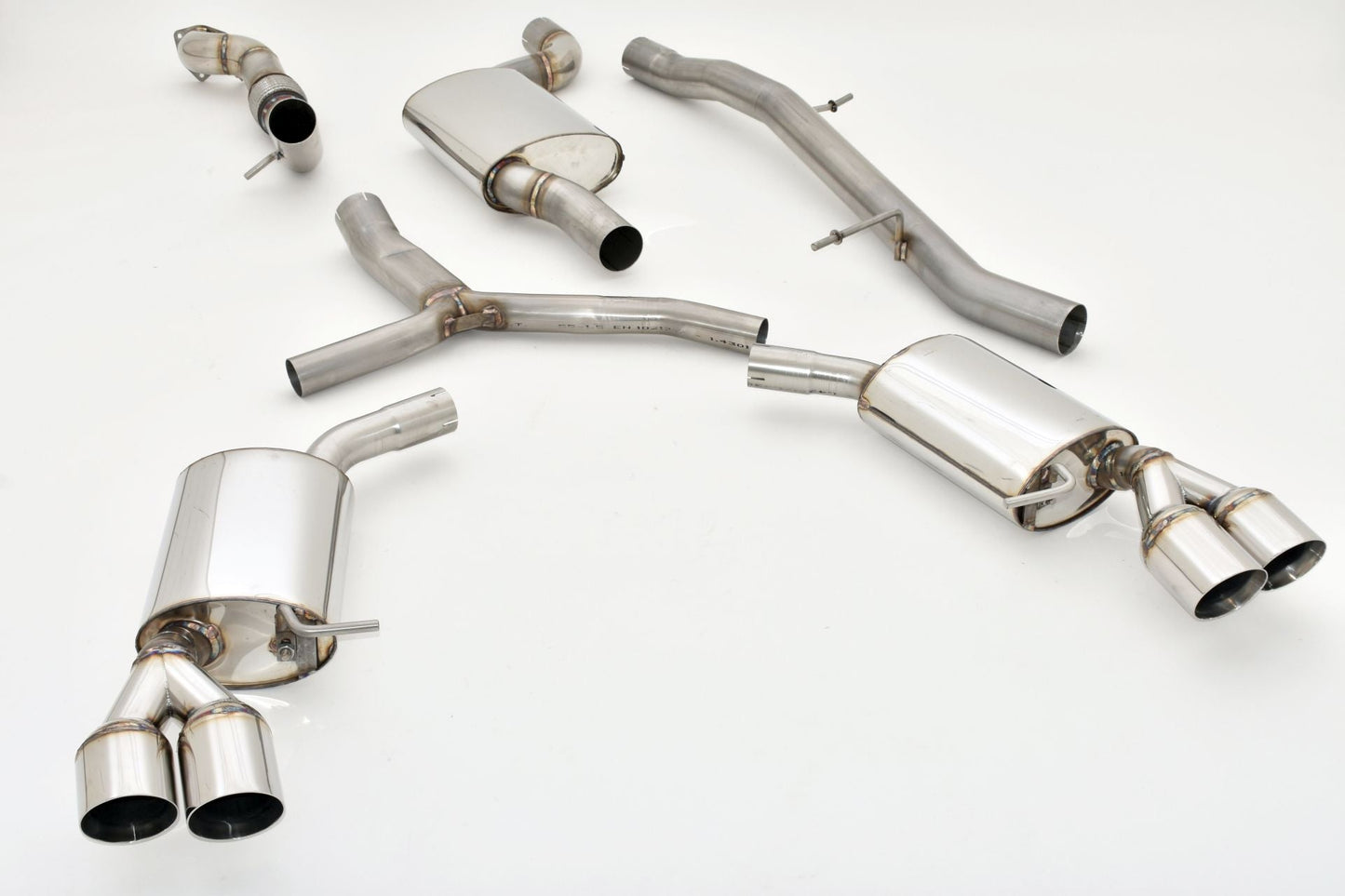 Friedrich Motorsport 76mm Duplex-Anlage Audi A5 B9 (F5/B8) Coupe und Cabrio Quattro