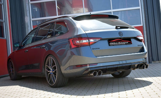 FMS 76mm Duplex-Anlage mit originaler Klappensteuerung Skoda Superb 3V (3T)