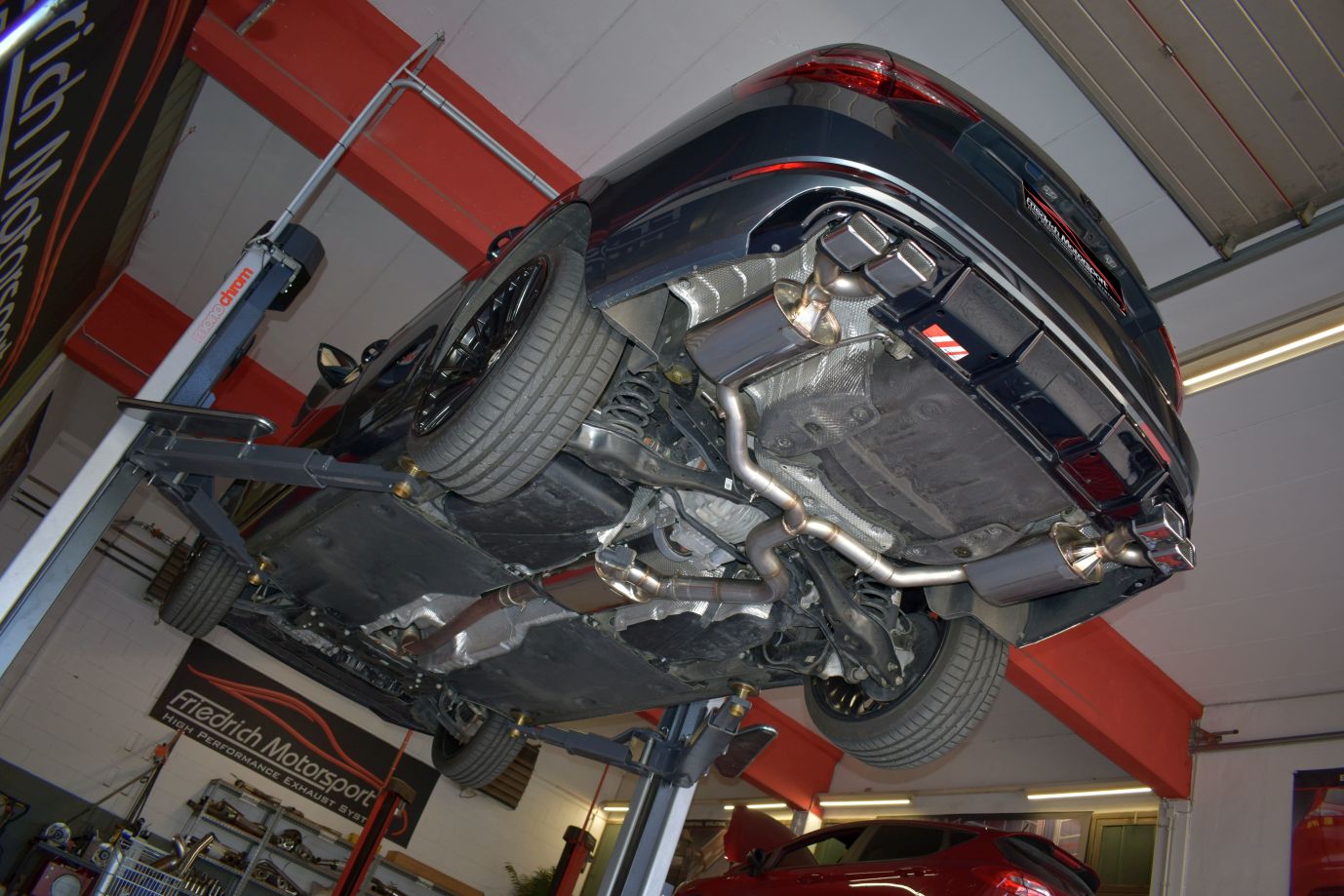 FMS 76mm Duplex-Anlage mit originaler Klappensteuerung Skoda Superb 3V (3T)