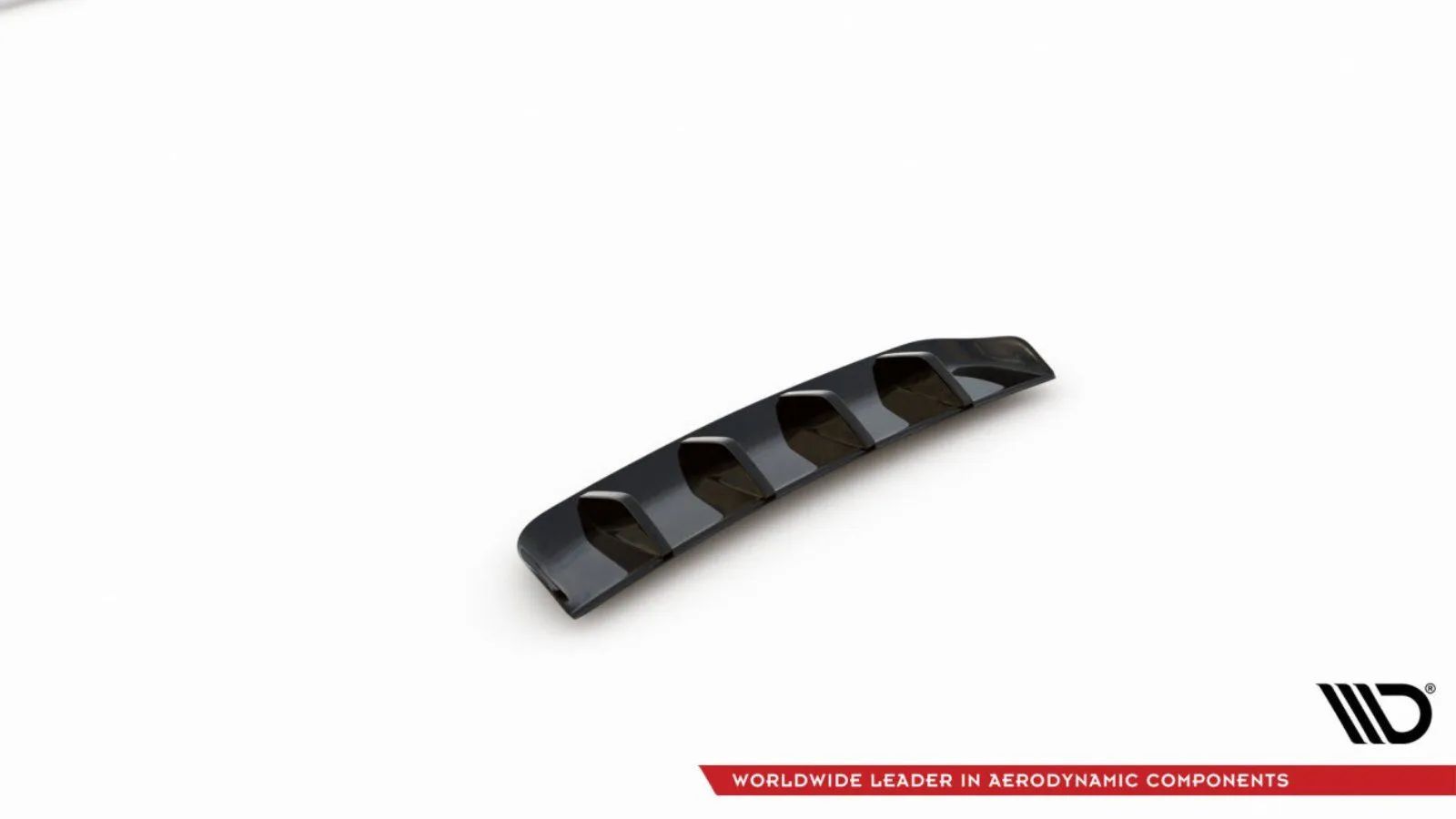 MAXTON Diffusor Heck Ansatz für Volkswagen Tiguan R Mk2 Facelift 2020- schwarz Hochglanz