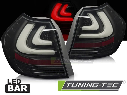 Tuning-Tec Voll LED Lightbar Rückleuchten für BMW 1er E87/E81 04-07 schwarz/rauch