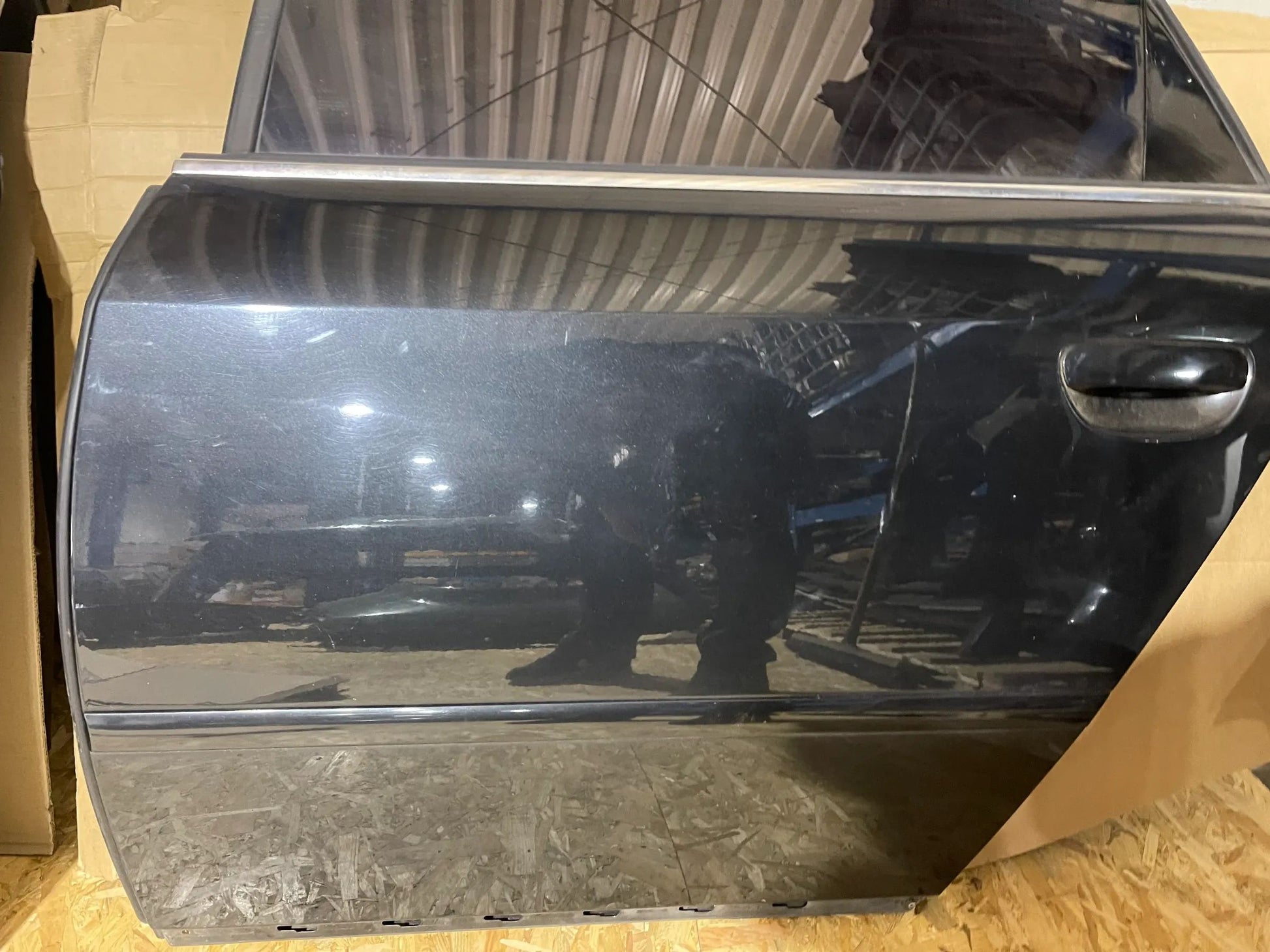 Original Audi A6 S6 RS6 4B Kombi Türe Links Hinten LZ9W ebony schwarz Tür