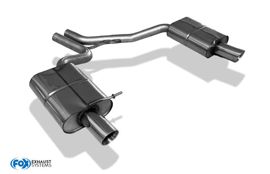 FOX Audi A4 Typ B7 Endschalldämpfer rechts/links - 1x90 Typ 25 rechts/links