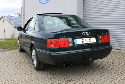 FOX Audi 100/A6 Typ C3/C4 Frontantrieb End- und Vorschalldämpfer - 2x76 Typ 10