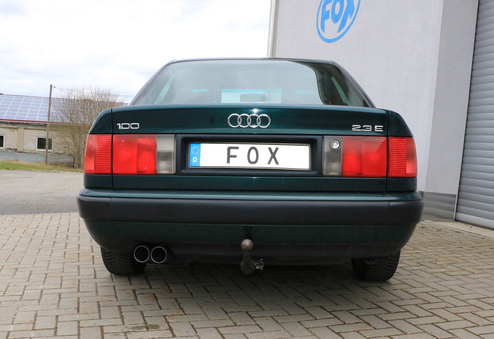 FOX Audi 100/A6 Typ C3/C4 Frontantrieb End- und Vorschalldämpfer - 2x76 Typ 10