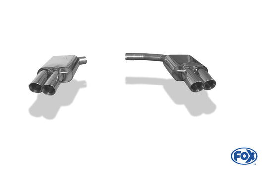 FOX Audi A4/A5 B8 Limousine/Avant/S-Line Frontantrieb & Quattro Endschalldämpfer rechts/links - 2x90 Typ 25 rechts/links