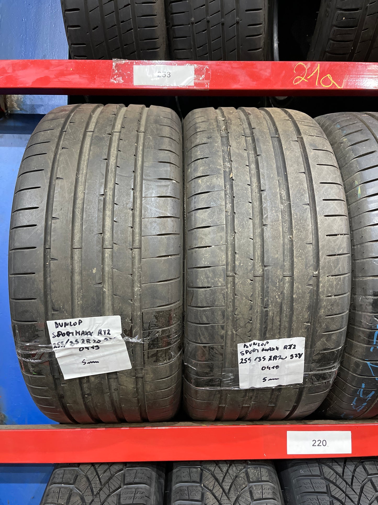 2x Dunlop Sport Maxx RT2 XL 255/35ZR20 97Y Sommerreifen Reifen