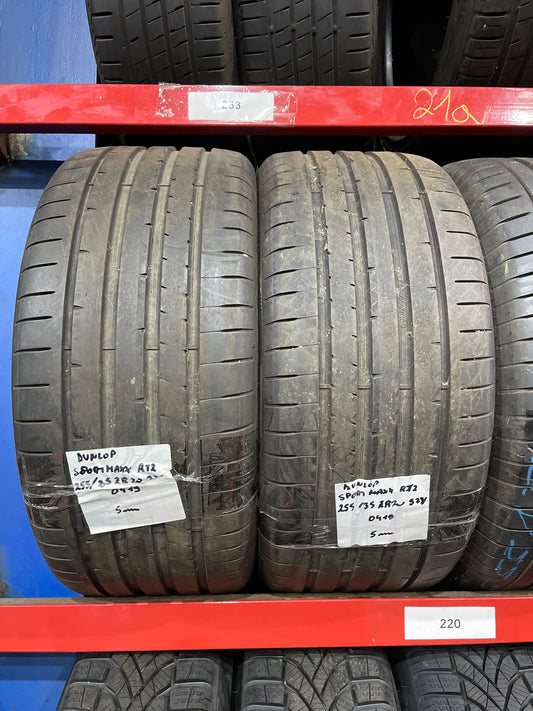 2x Dunlop Sport Maxx RT2 XL 255/35ZR20 97Y Sommerreifen Reifen
