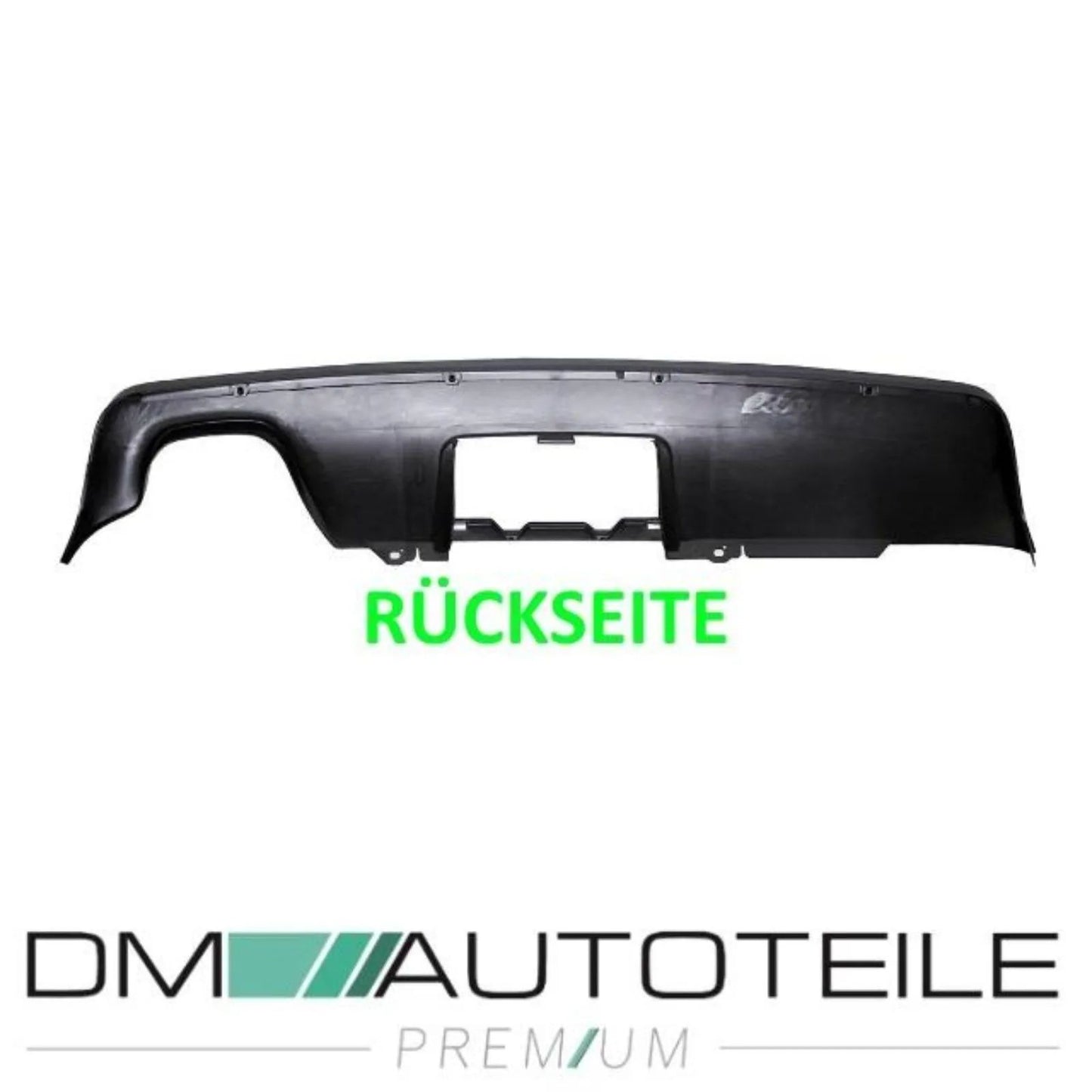 Heckdiffusor Schwarz BMW E60 E61 M Paket mit Anhängerkupplung