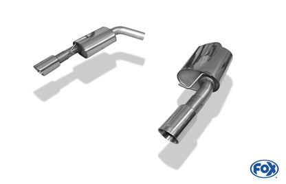 FOX BMW E90/91/92/93 335i/335d Endschalldämpfer rechts/links - 1x90 Typ 25 rechts/links