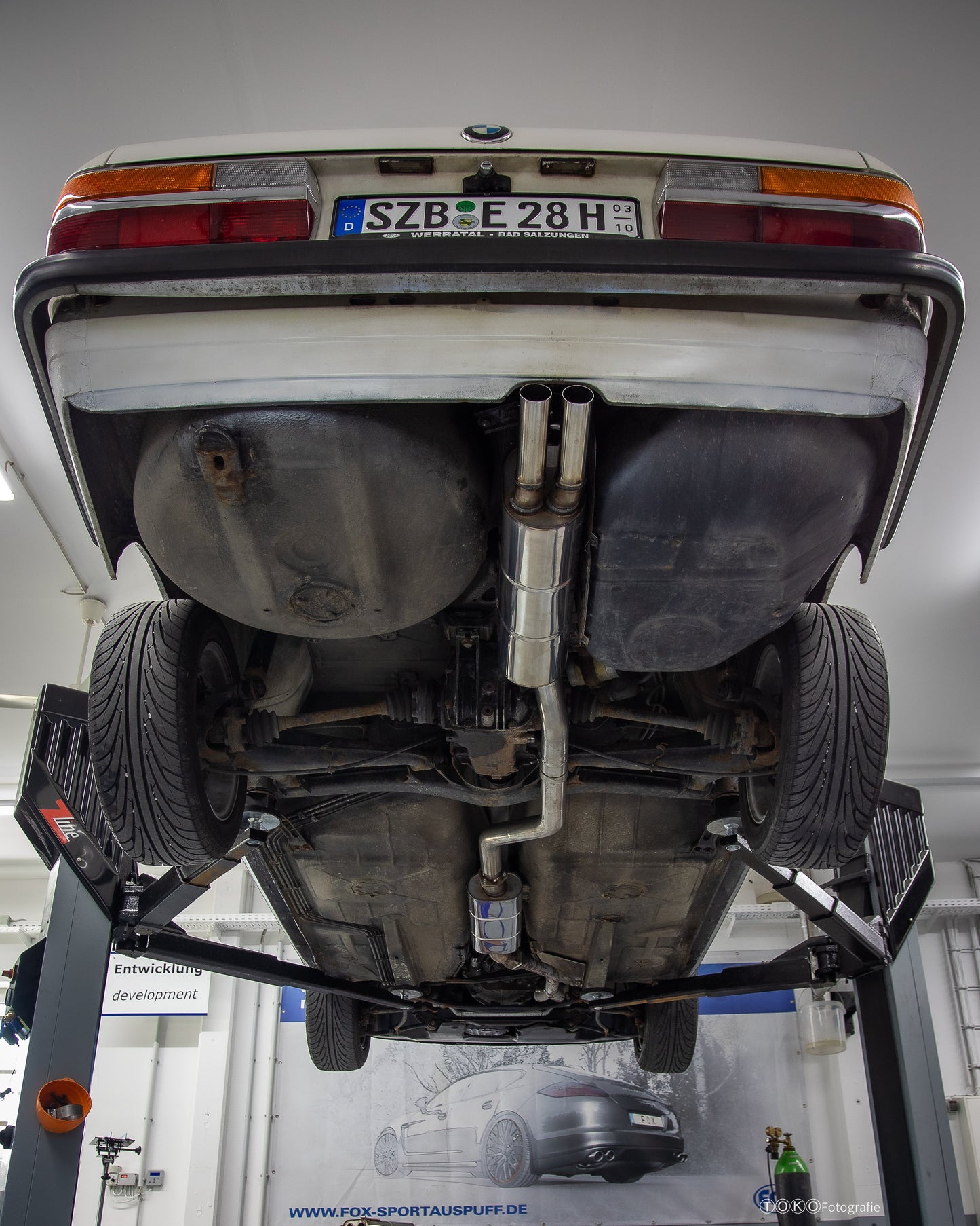 FOX BMW E28 518i ohne Kat End- und Vorschalldämpfer - 2x55 Typ 10
