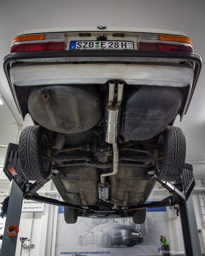 FOX BMW E28 518i ohne Kat End- und Vorschalldämpfer - 2x55 Typ 10