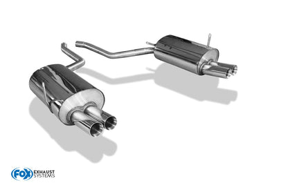 FOX BMW E38 730i/ 735i/ 740i - Ohne Stoßstangenausschnitt Endschalldämpfer rechts/links - 2x76 Typ 25 rechts/links