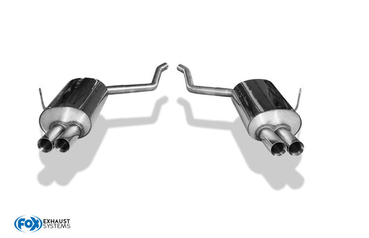 FOX BMW E38 730i/ 735i/ 740i - Ohne Stoßstangenausschnitt Endschalldämpfer rechts/links - 2x76 Typ 25 rechts/links