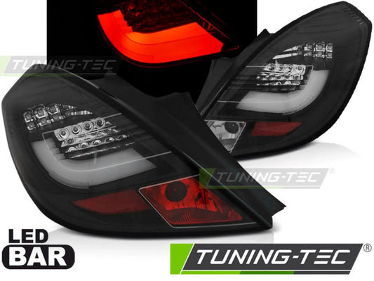 Tuning-Tec LED Rückleuchten Smoke Opel Corsa D 3-Türer 06-14 schwarz klar