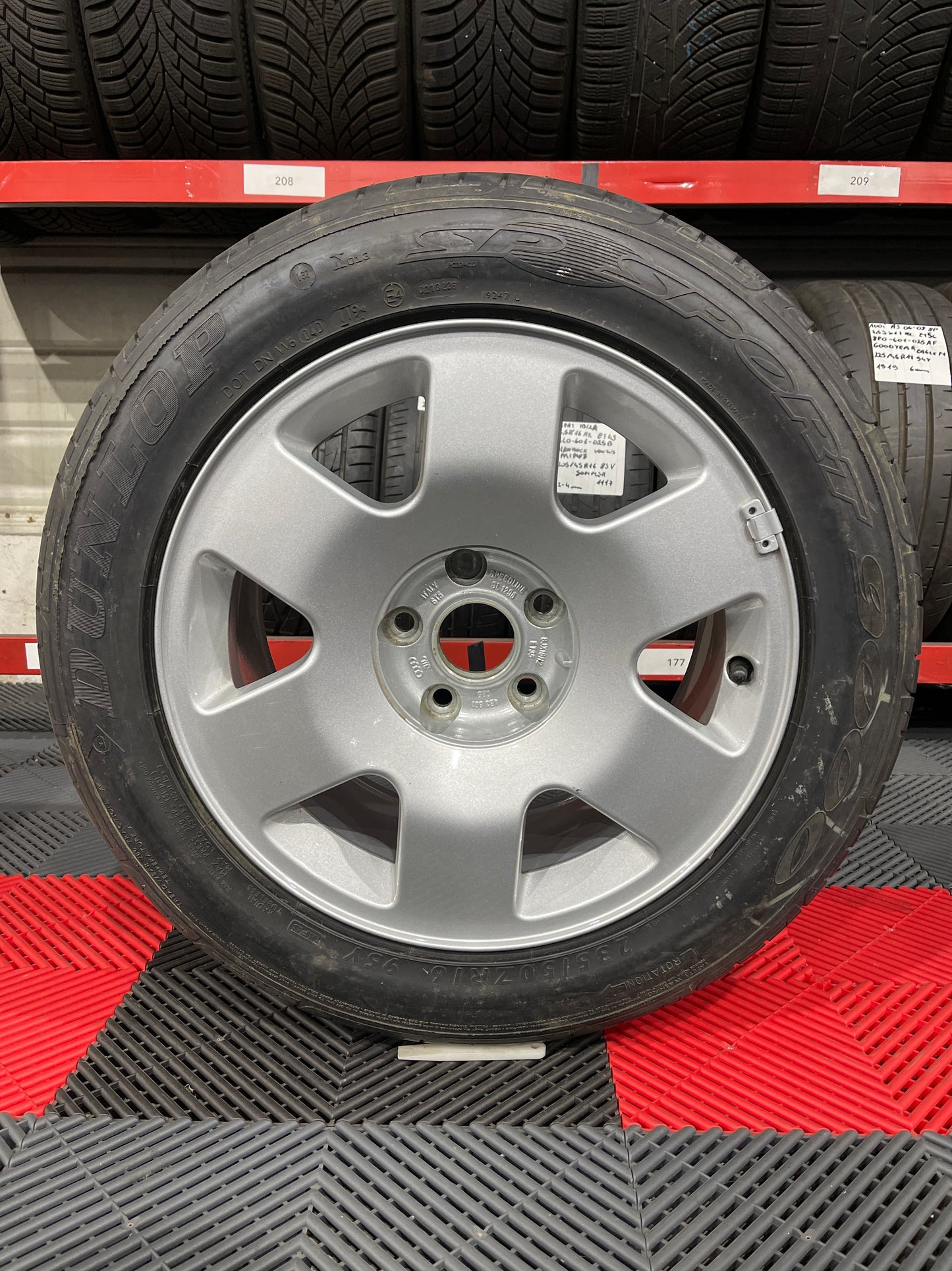 Original Ersatzrad Audi A6 S6 4B V8 4B3601025 235/50R16 Felge SL1296