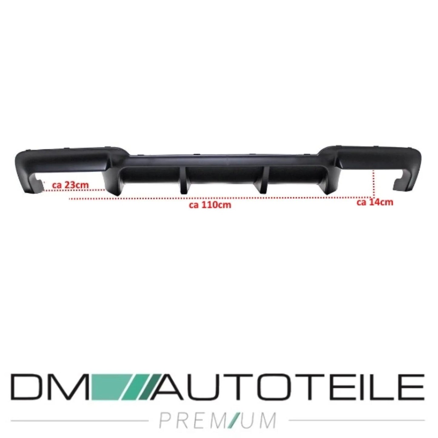 Performance Heckdiffusor 4 Rohr Schwarz BMW 5er F10 F11 M-Paket