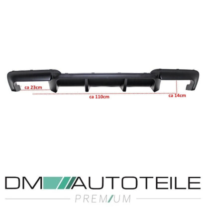 Performance Heckdiffusor 4 Rohr Schwarz BMW 5er F10 F11 M-Paket