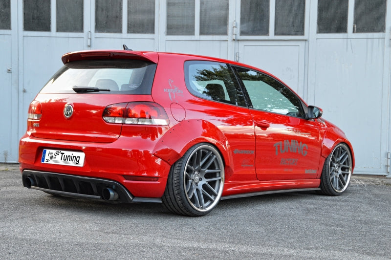 Radlaufverbreiterung 4 tlg. Volkswagen Golf 6, 1K Bj.: 2008-2013 Schwarz Glanz
