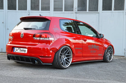 Radlaufverbreiterung 4 tlg. Volkswagen Golf 6, 1K Bj.: 2008-2013 Schwarz Glanz