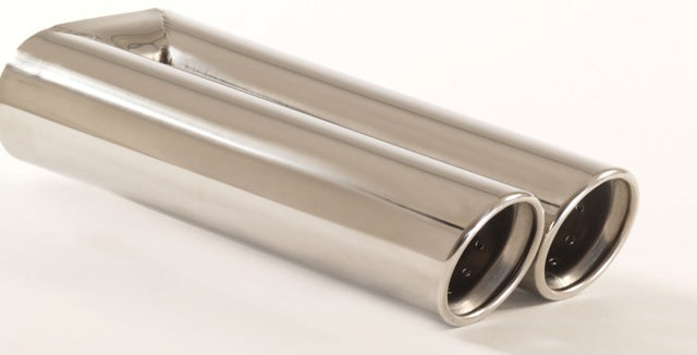 FMS Endrohr 2x80mm rund gebördelt abgeschrägt